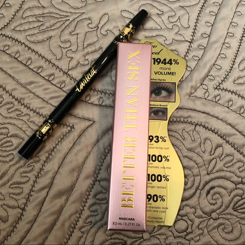 Better Than Sex Mascara + Tarte Eyeliner
